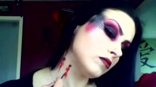 Sexy vampire makeup