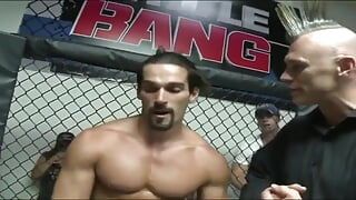 Sophie Dee is in the gym practicing for her up coming grudge match where she gets to suck on her sparing partner’s hard cock