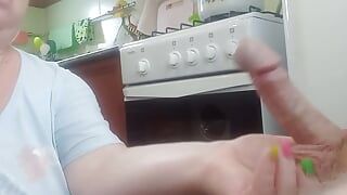 stepmom lifts my mood by doing a deep blowjob