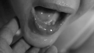 Trainee Spunk Drinker – Learning to love the taste.