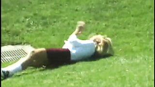 Adventurous whore fucked and jizzed on