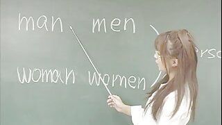 Asian school teacher enjoys raunchy fuck