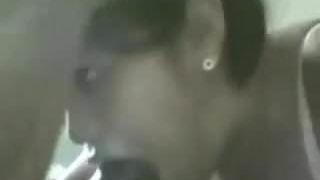 Asian Whore Swallows a Big Dick!!