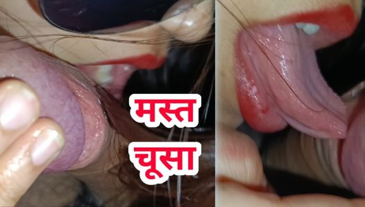 Best blowjob ever by Desi Hot Bhabhi to her Devar when nobody at home