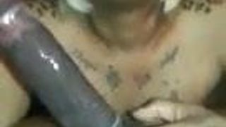 Black shemale sucking hot BBC