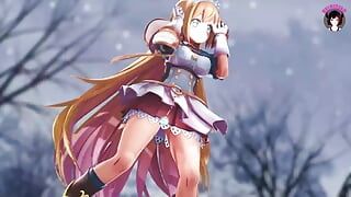 Cute Princess With Big Tits Dancing (3D HENTAI)