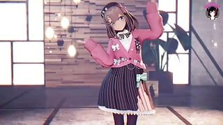 Cute Teen Dancing + Gradual undressing (3D HENTAI)