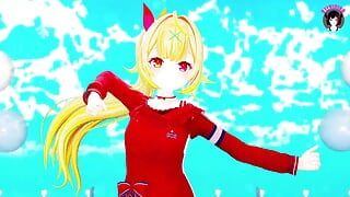 Cute Teen Dancing With Vibrator + Gradual undressing (3D HENTAI)