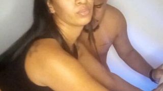 Erotic dance ends in slow sex