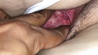 I enter my sister-in-law’s room and she lets me fuck her hairy pussy