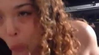 she’s sucking a big cock