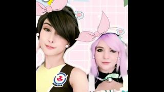 Sinastri and bunbun cosplay cute loop