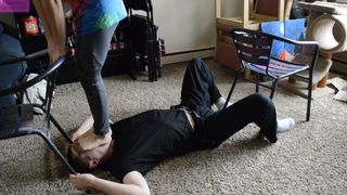 TSM – Dylan Rose sock and barefoot ballbusting face trample
