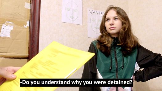 A beautiful slut was caught stealing chips. 🔞