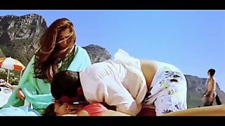 Deepika Padukone exposing in red bikini khanki