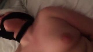 Fucking my BBW wife tied up