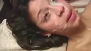 gangbang for Alexa and cum face covering