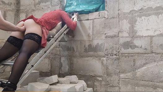 I entered a closed construction site and got caught by a security guard, for which he fisted me hard and fucked me