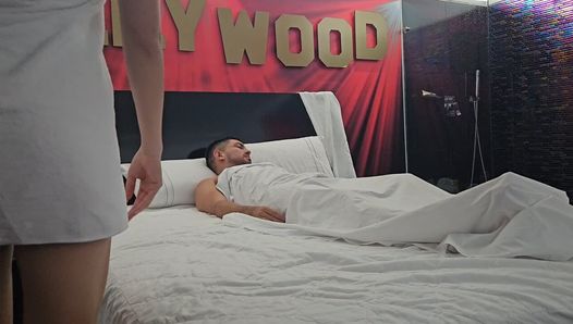 My horny wife wakes me up to give her oral sex and fail hard