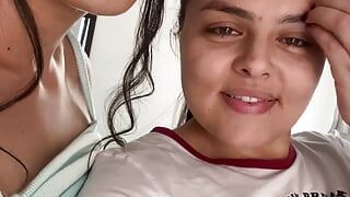 Our neighbor dropped his phone, we give him a hot surprise