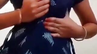 Playing with my small boobs