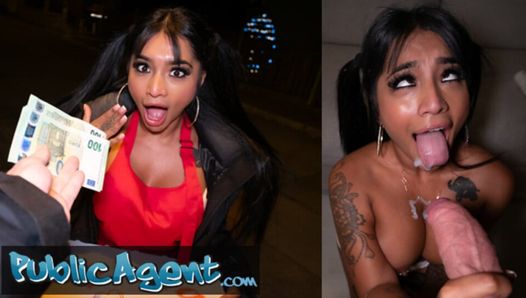 Public Agent Sexy Asian with fantasitc tits and ass seduced by his Rizz