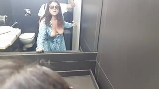 Stepmom was Fucked in the Women’s Toilet of the Shopping Center