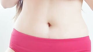 Stripper shows off big bare breasts in bikini in hotel room – DepravedMinx