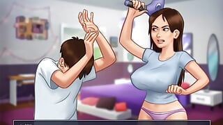 Summertime Saga ODETTE banged in the garage