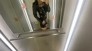 Tinder Date with Leather clothes came home and let me destroy her