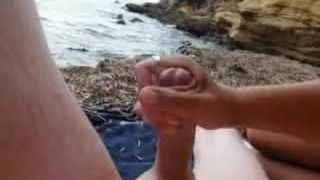 Beach Handjob