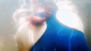 Beautiful Mexican Latina MILF with a big ass underwater
