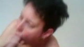 Blowjob and swallowing my bf cum