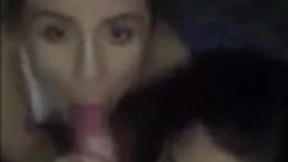 Blowjob with 2 girls