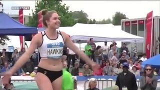 Chari Hawkins in heptathlon high jump (juicy fuckable ass)