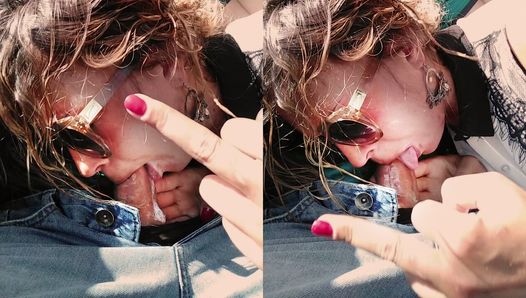 Cum hater gives blowjob in car and gets pissed off: “Don’t film me!! I’m afraid you’ll upload this video to Xhamster!!!”