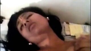 Desi Indian Wife with Husband & Friend In Threesome