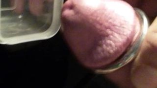 Desperate for him to fill that cup with cum !