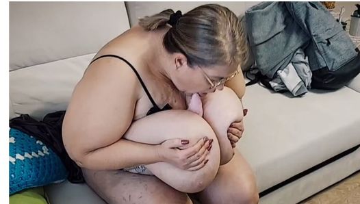 EVEN IMPOTENT MEN WILL CUM FROM THESE BOOBS ! My stepmom’s gigantic, huge size 15 boobs are the biggest in Russia.Macromastia.