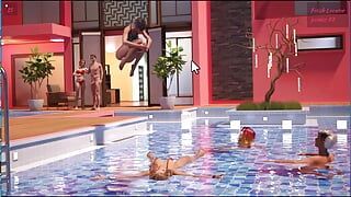 Fetish locator #17 – Johannes and the ladies had a pool party … Johannes fucked Min and Allison saw them … Allison f