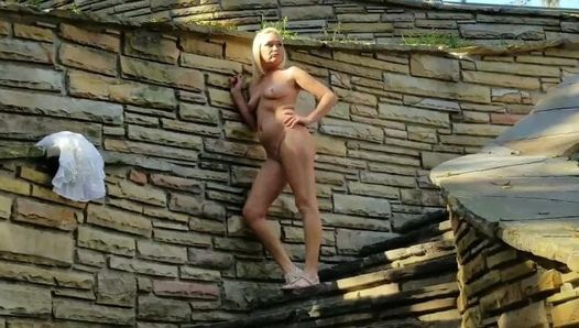 Flashing Pussy and Getting Completely Naked in Public