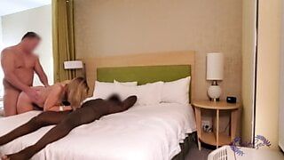 Hotwife Grace gets fucked while her cuck watches