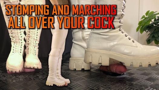 Marching and Stomping All Over Your Cock in White Boots – TamyStarly – Trample, Crushing, Trampling, Bootjob, Ballbusting, CBT