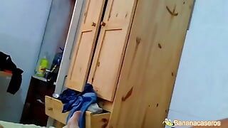 My stepfather fucks me after going to the beach, first-person video