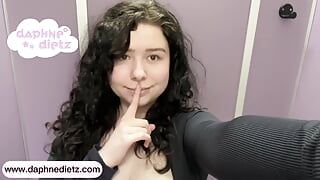 SCHOOL BATHROOM – VIRGIN-TEEN gets caught being sneaky!!!