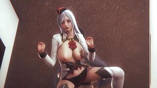 Stewardess gets fucked by 18 year old Japanese