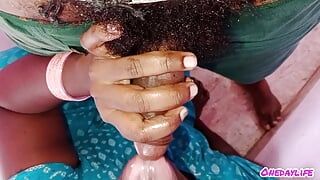 Tamil desi aunty takes cock and penis in her mouth clear tamil audio