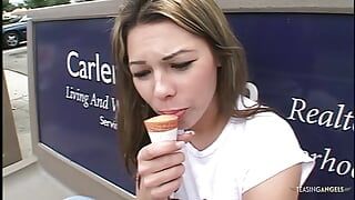 Teen Cuties Are Eager to Have a Taste of His Massive Schlong