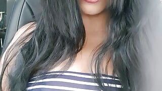 Hot girl and driving