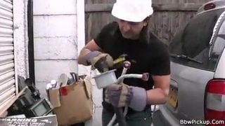 Ssbbw Stranger fucks chubby blonde